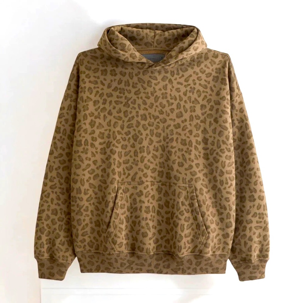Astrallure Unisex Leopard Hoodie - Size Large